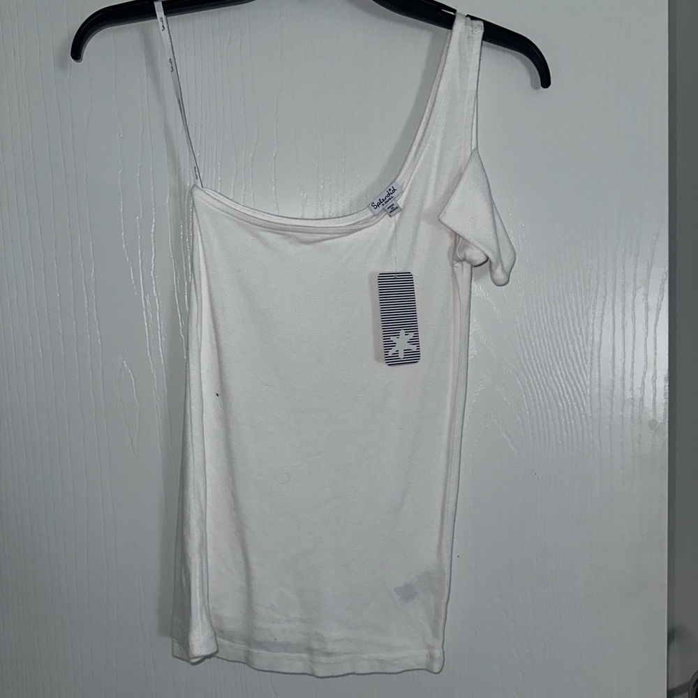 Splendid, one shoulder tee. XS.